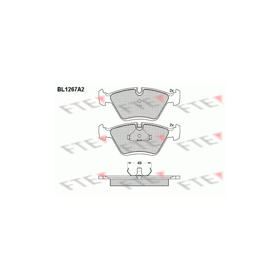 FTE Bl1267A2 Brake Pad Set