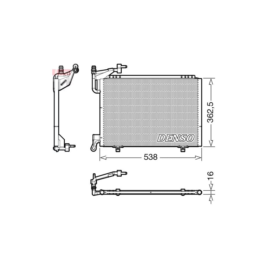 DENSO DCN10042 Air Conditioning Condenser