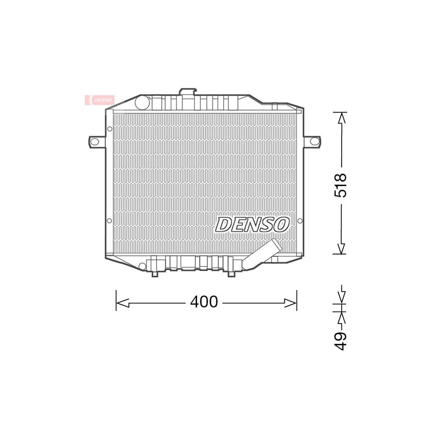 DENSO DRM45037 Engine Radiator for Mitsubishi L300 / Delica
