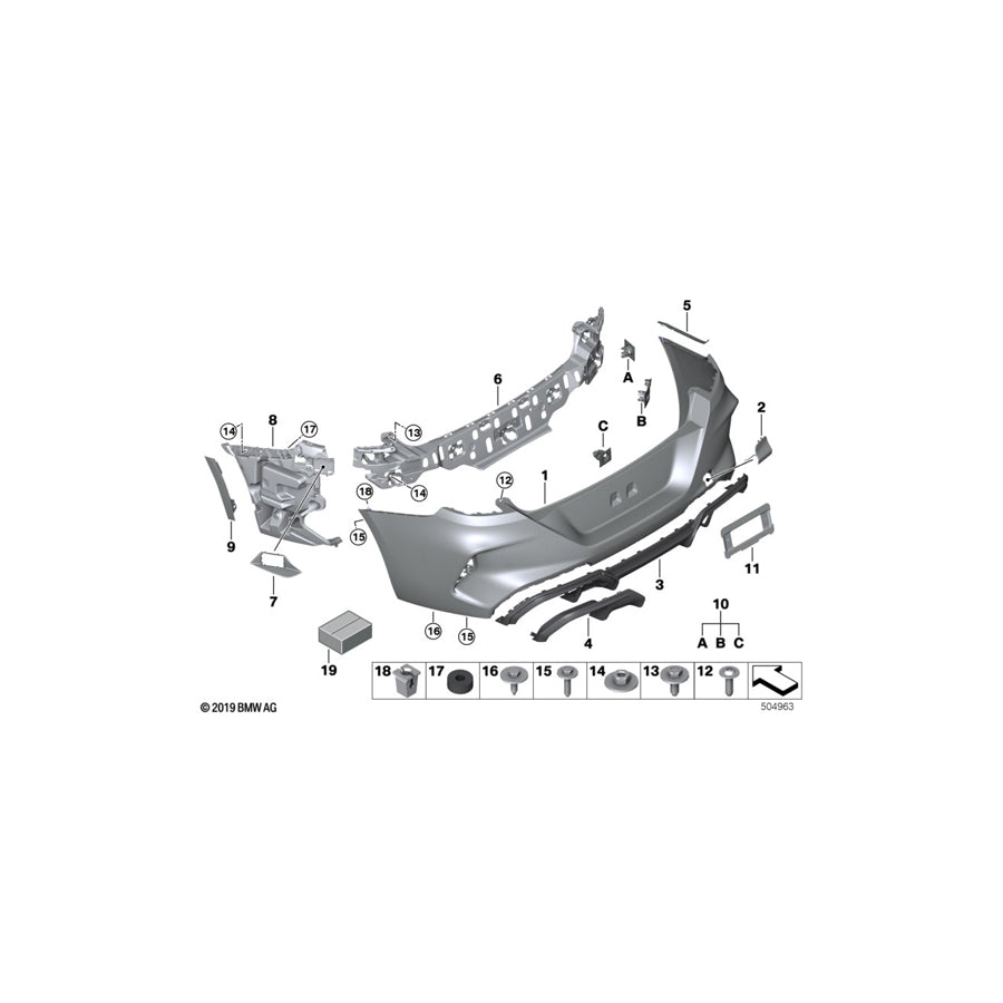 Genuine BMW 51128094534 F93 Absorber Funnel, Right -M- (Inc. M8) | ML Performance US Car Parts