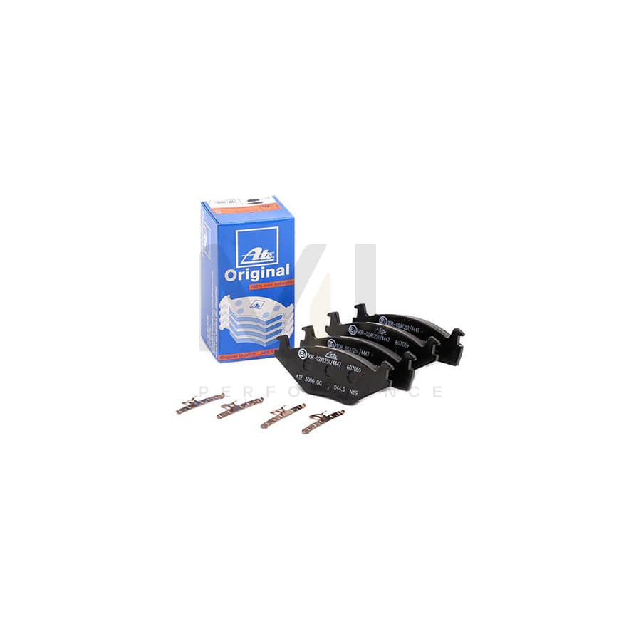 ATE 13.0460-7059.2 Brake pad set excl. wear warning contact, not prepared for wear indicator, with accessories