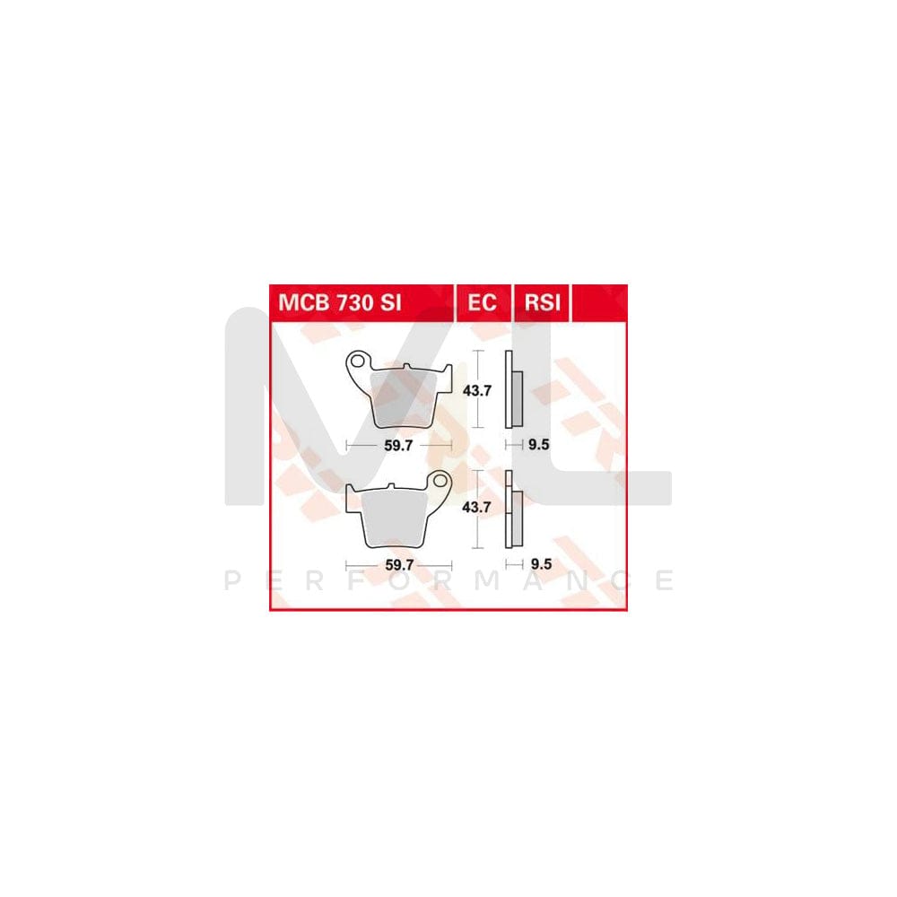 TRW Sinter Offroad Mcb730Si Brake Pad Set | ML Performance Car Parts