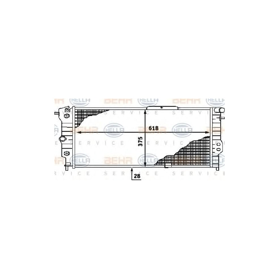 Hella 8MK 376 715-741 Engine Radiator