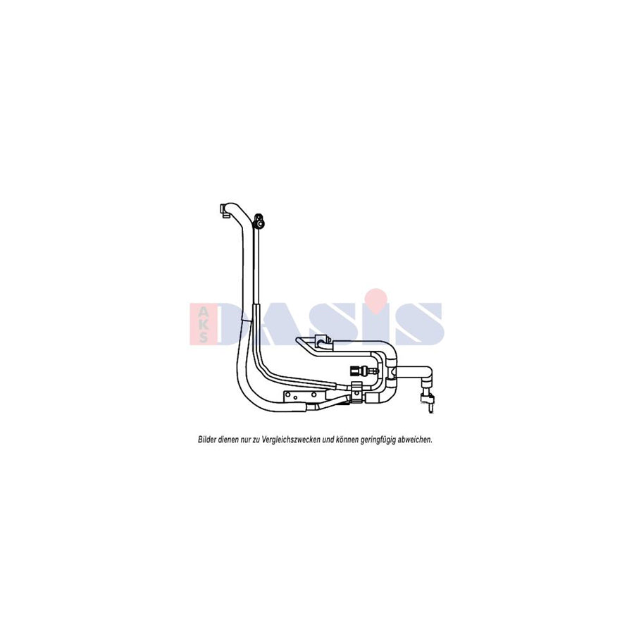 AKS Dasis 885850N High Pressure Line, Air Conditioning for Ford Transit