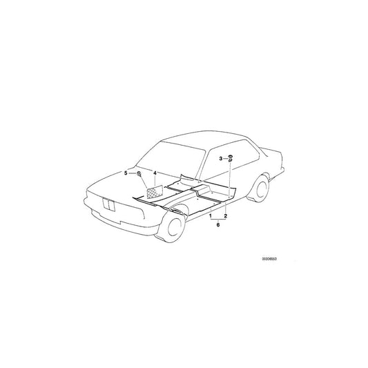 Genuine BMW 51471951865 E34 E32 Rotary Latch 18 Mm SCHIEFER (Inc. 750i, 735i & 525i) | ML Performance US Car Parts