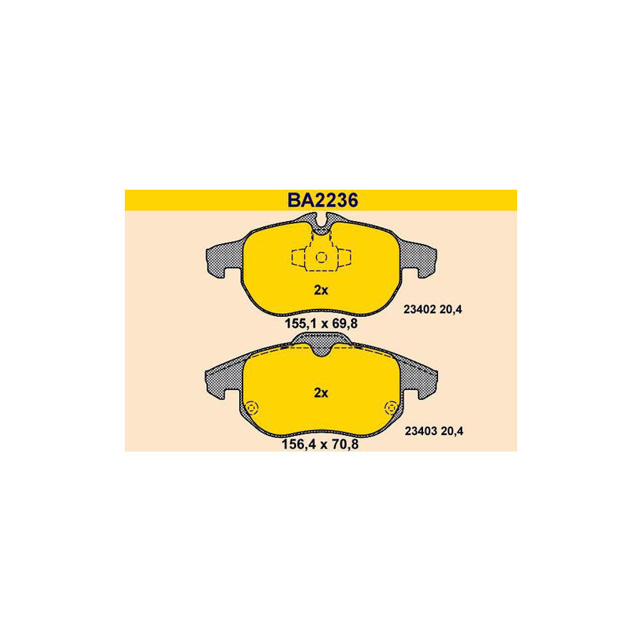 Barum Ba2236 Brake Pad Set