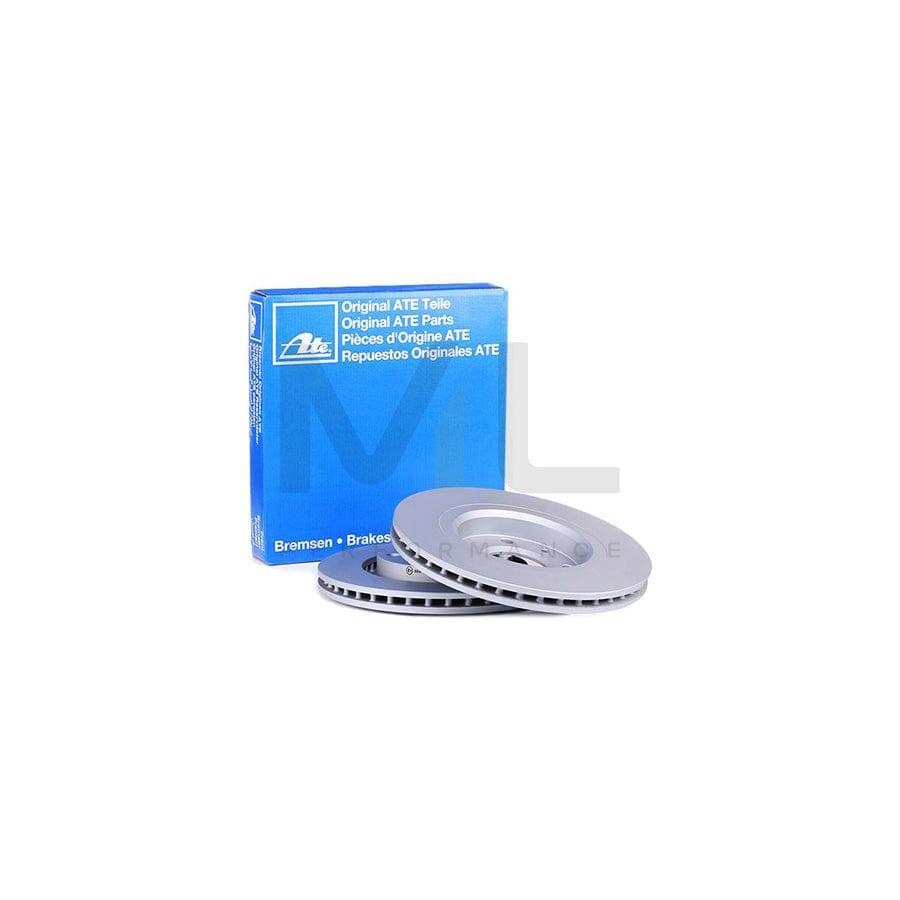 ATE 24.0122-0194.1 Brake Disc Vented, Coated, with bolts/screws  - 1 piece