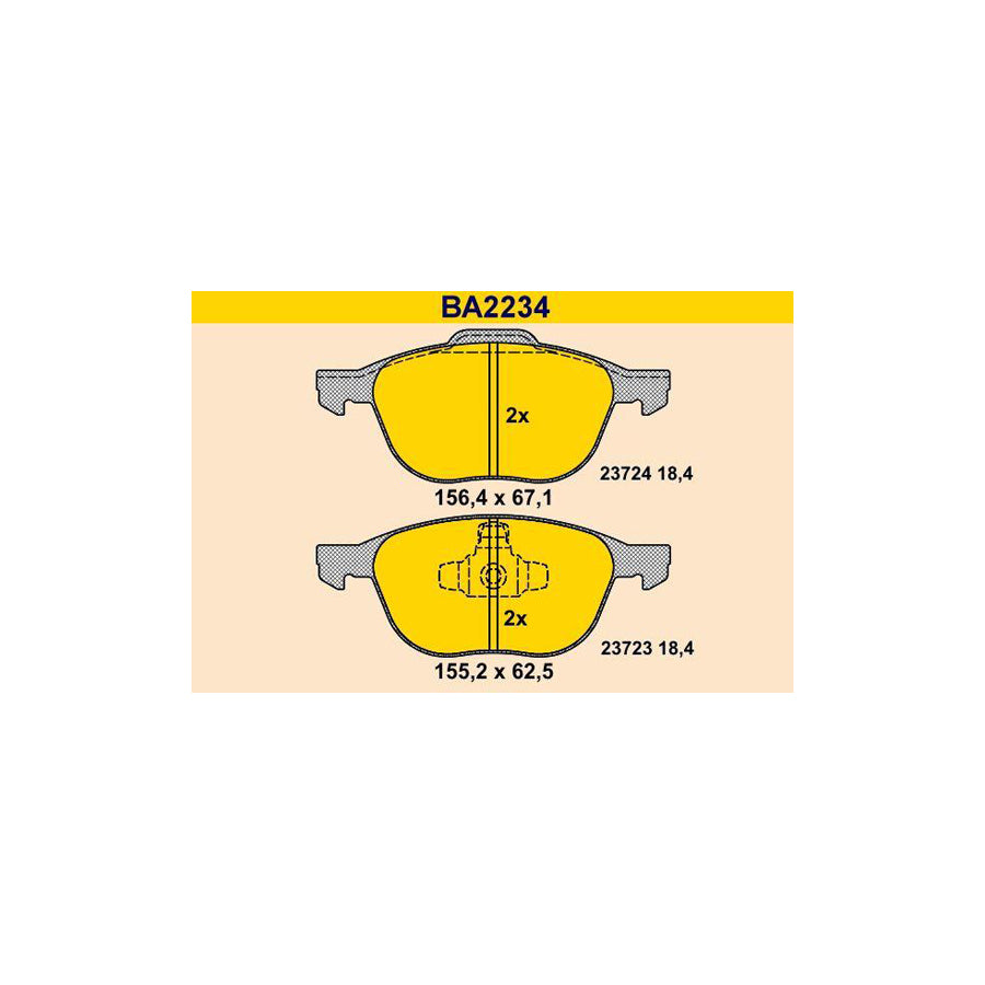 Barum Ba2234 Brake Pad Set