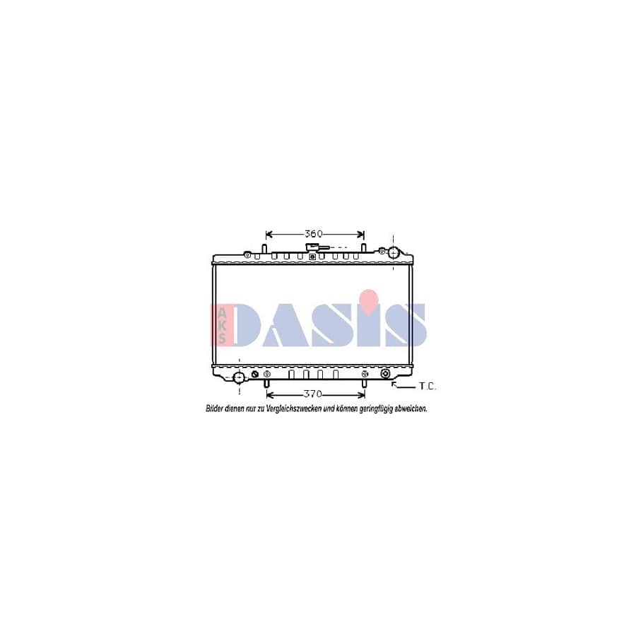 AKS Dasis 073170N Engine Radiator for Nissan Primera Estate (W10)