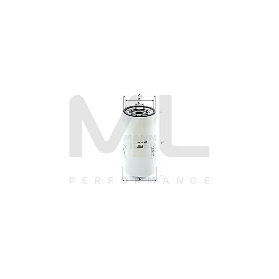 MANN-FILTER WK 10 022 Fuel filter Spin-on Filter