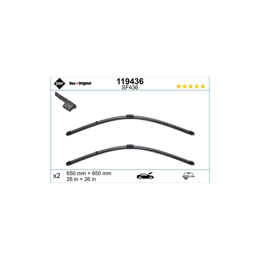 Swf Visioflex 119436 Wiper Blade | ML Performance US Car Parts
