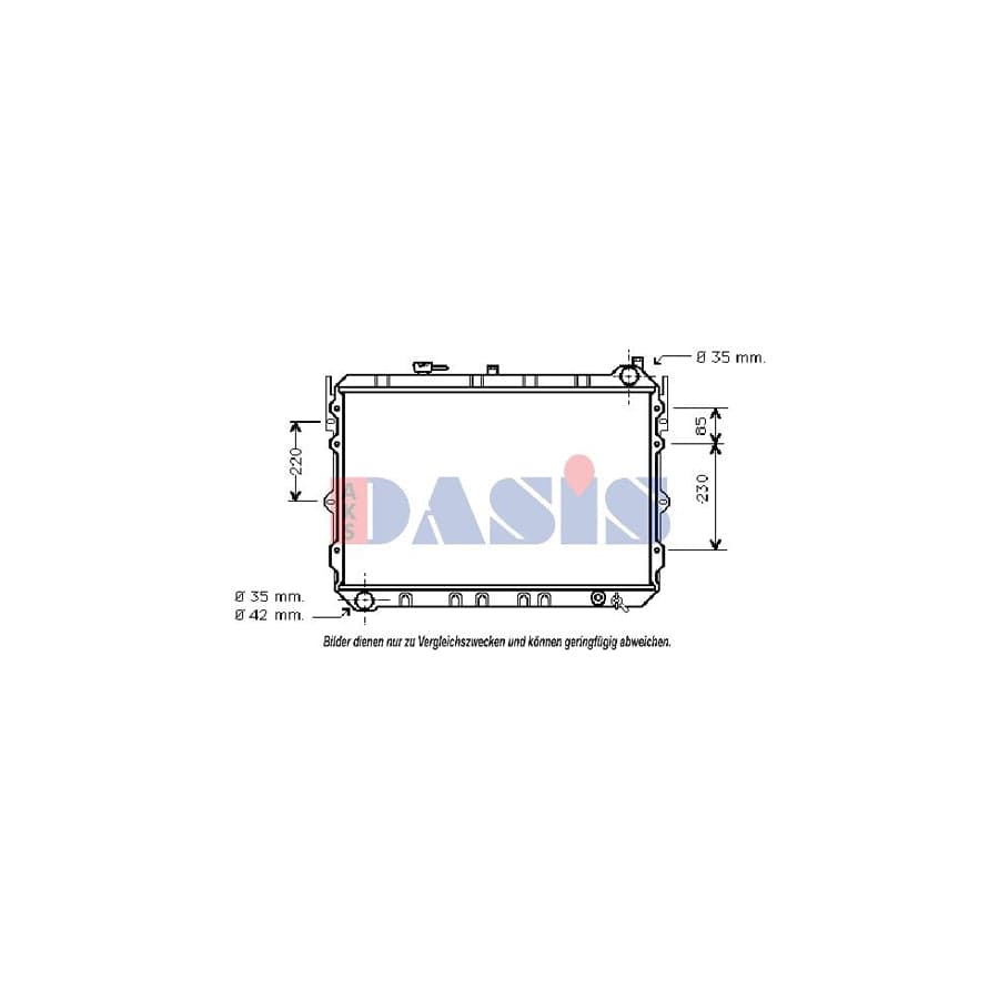AKS Dasis 110190N Engine Radiator for Mazda 929 III Saloon (Hc)