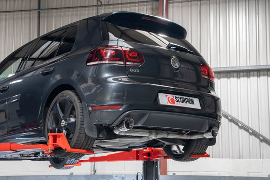 Scorpion SVW071 VW Resonated Predator Cat-Back System  (Golf Mk6 Gti 2.0 Tsi & Edition 35) | ML Performance US US