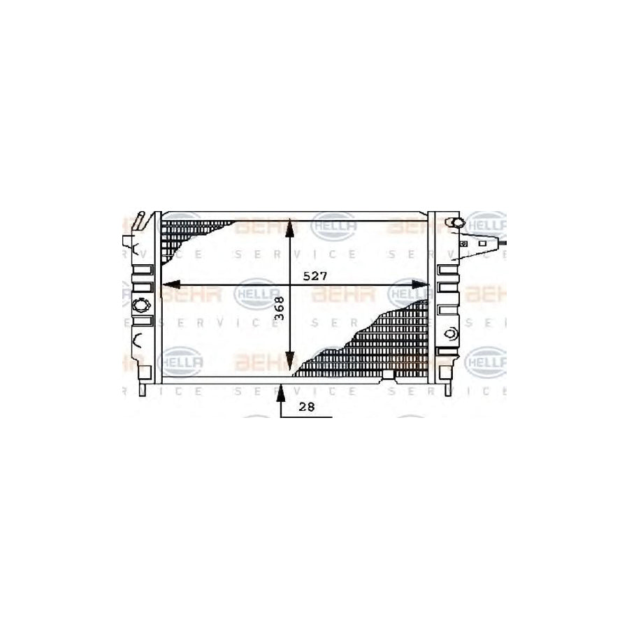 Hella 8MK 376 715-711 Engine Radiator