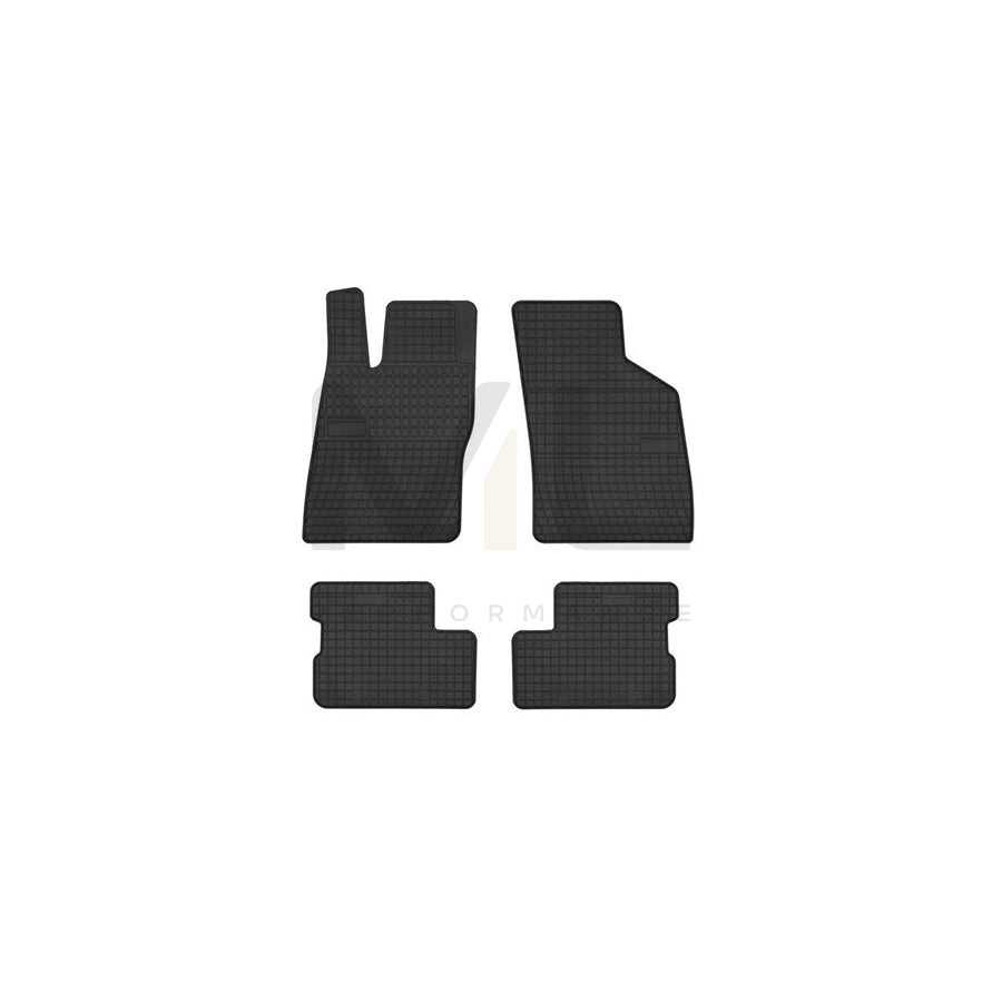 FROGUM Tailored 402027 Floor mat set for OPEL ASTRA Elastomer, Front and Rear, Quantity: 4, Black, (LHD)