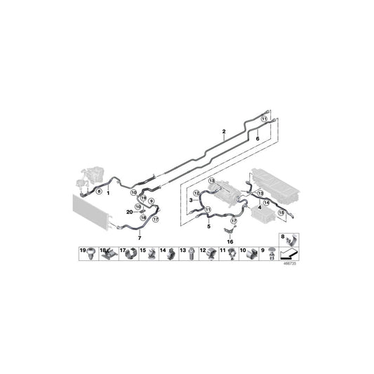 Genuine BMW 17128650154 F45 Holder (Inc. 225xe & Cooper SE ALL4) | ML Performance US