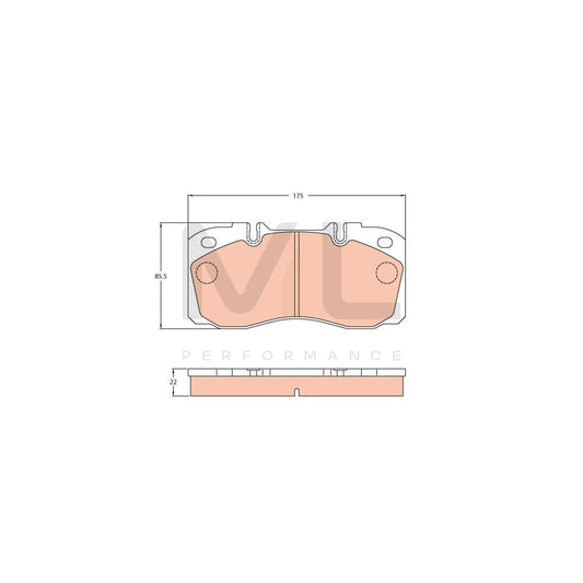TRW Gdb5068 Brake Pad Set Prepared For Wear Indicator | ML Performance Car Parts