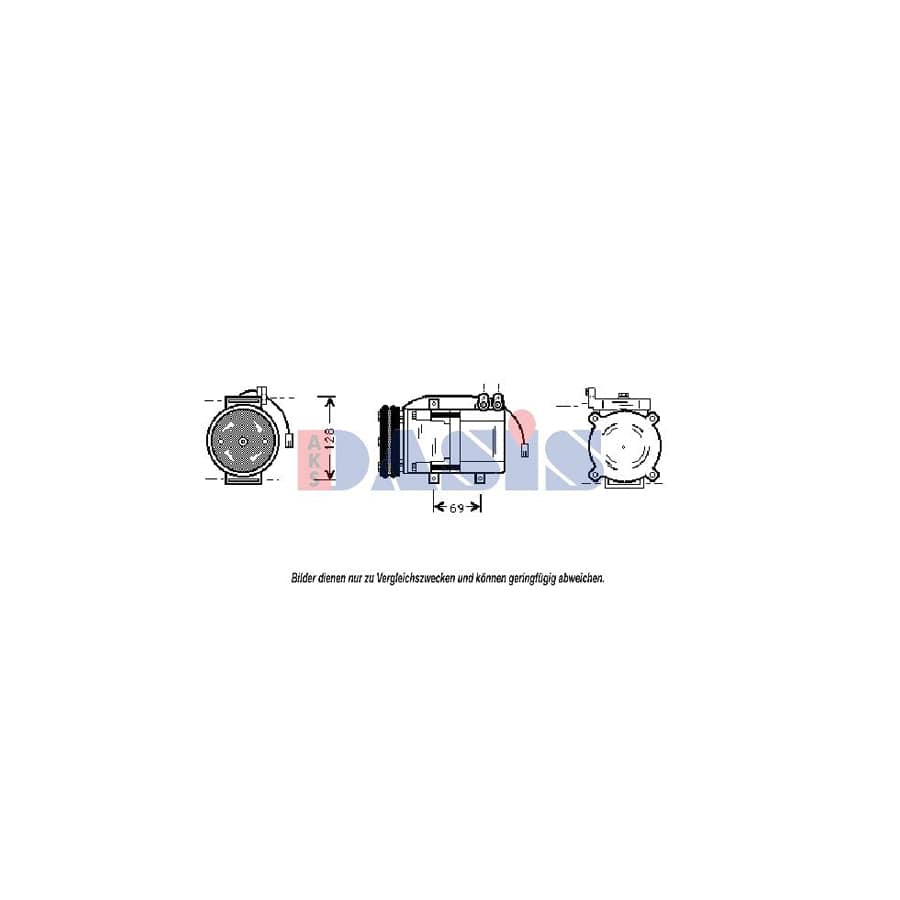 AKS Dasis 850764N Compressor, Air Conditioning