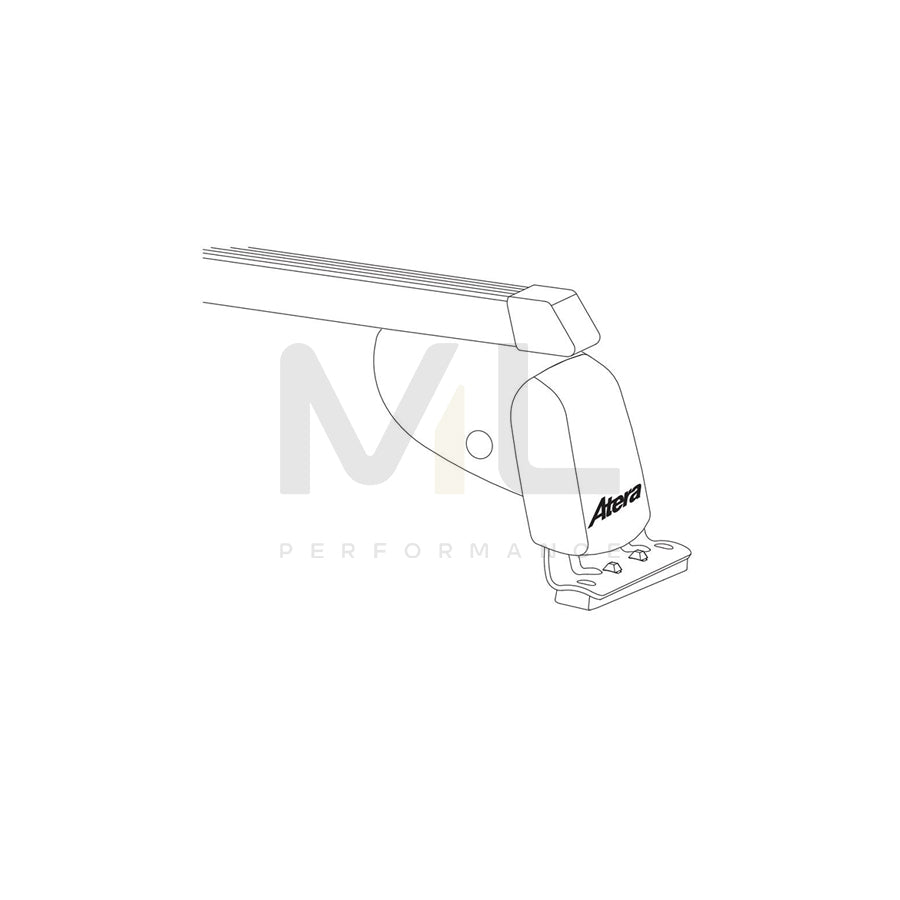 Atera Signo 044117 Roof bars for cars without rails, 137 cm, 150 kg, Steel