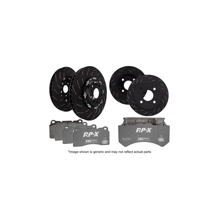 EBC P2DK031RPX VW Arteon Mk7 Full Vehicle Kit RPX Full Race Pads & 2-Piece Fully-Floating Discs - ATE Caliper (Inc. Arteon & Golf Mk7) 1 | ML Performance US Car Parts