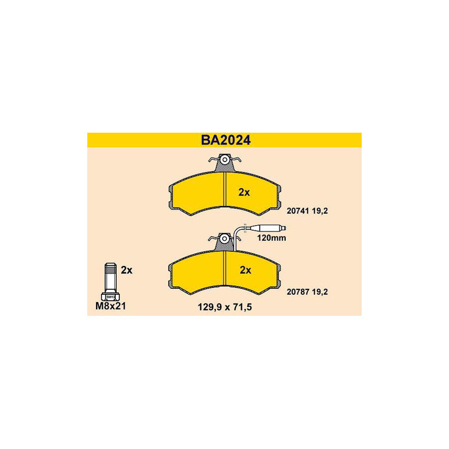 Barum Ba2024 Brake Pad Set