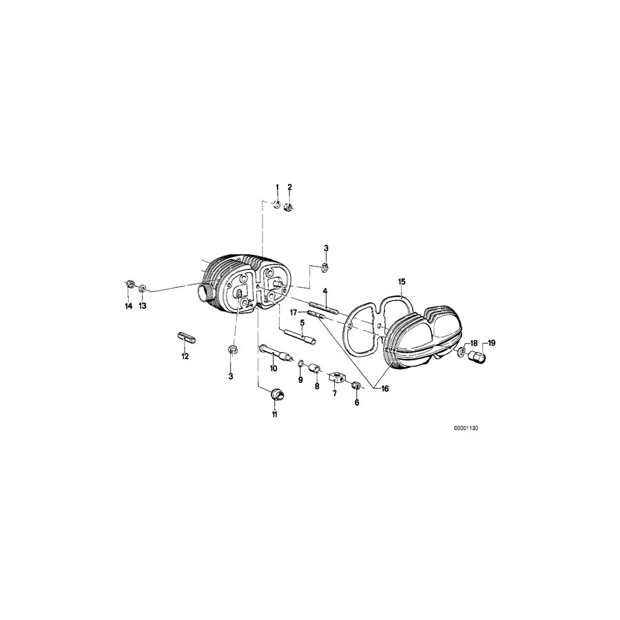 Genuine BMW 11121250237 Support For Rocker Arm Shaft (Inc. R75/5, R50/5 & R60/5) | ML Performance US Car Parts