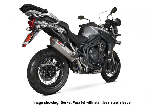 Scorpion RTR73CEO Triumph Tiger 1200 Explorer Serket Parallel Slip-On - Carbon Fibre Sleeve | ML Performance US US