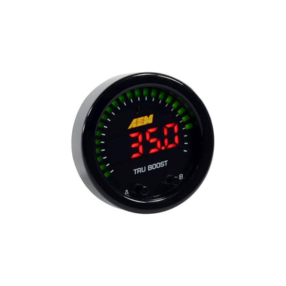 AEM X-Series Tru-Boost Controller Gauge w/ Boost Control Solenoid 80PSIg Internal MAP Sensor