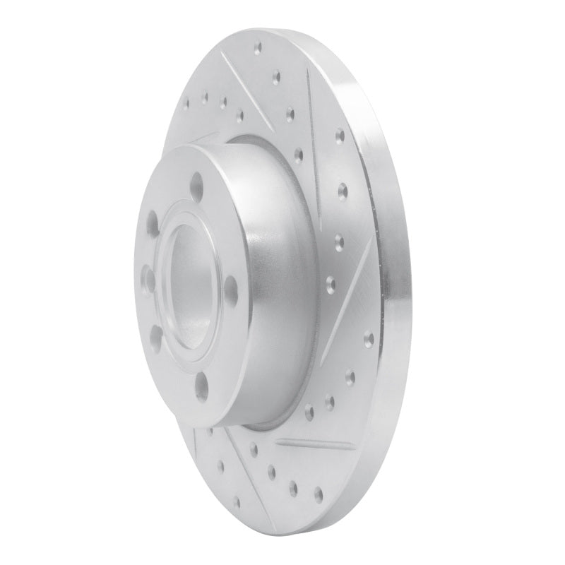 R1 Concepts R1 96-00 Volkswagen EuroVan Front Right Drilled & Slotted Silver Brake Rotor