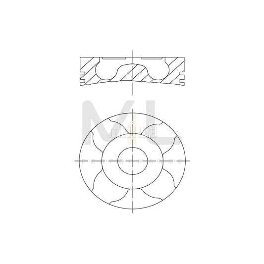 MAHLE ORIGINAL 011 PI 00107 000 Piston 79,0 mm, with cooling duct, with piston ring carrier | ML Performance Car Parts