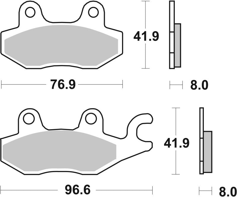 Brembo Powersports Brembo 08-17 Kawasaki EX R Ninja 250cc Sinter Brake Pad - Front