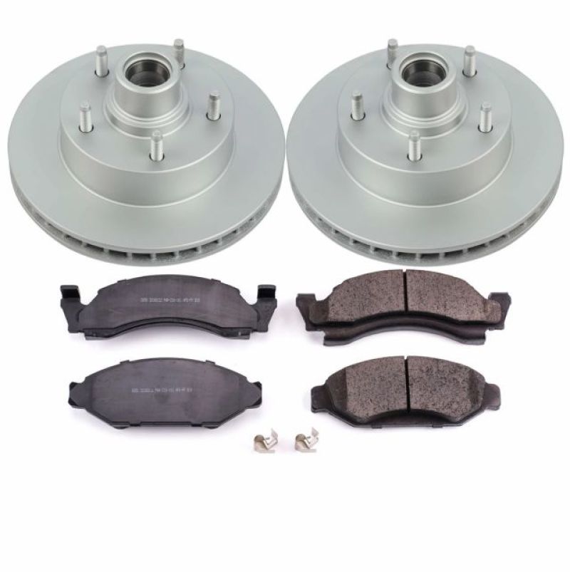 PowerStop Power Stop 1986 Ford E-150 Front Z17 Evolution Geomet Coated Brake Kit
