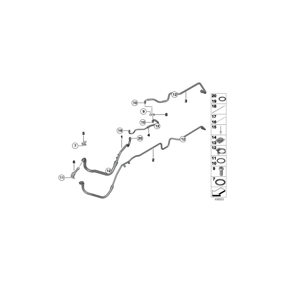 Genuine BMW 11007733509 O-Ring 14X2,5 FKM 80SH (Inc. M6 GT3) | ML Performance UK Car Parts