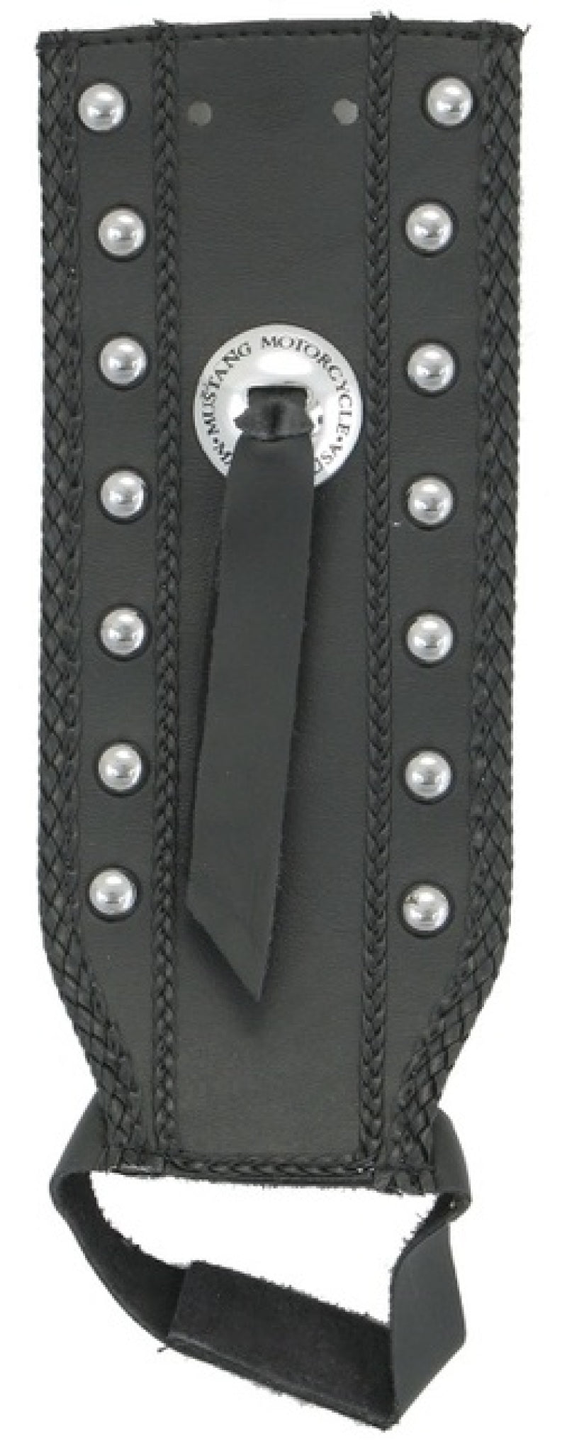 Mustang Motorcycle Mustang 93-03 Harley Dyna Wide Glide Tank Bib w/Studs - Black