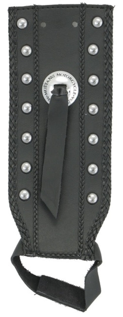 Mustang Motorcycle Mustang 93-03 Harley Dyna Wide Glide Tank Bib w/Studs - Black