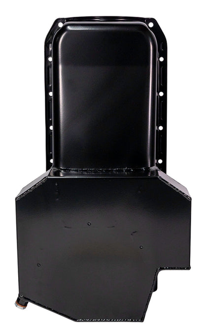 Moroso 86-Up Chevrolet Small Block (w/1 Pc Seal) Road Race Wet Sump 7qt 7.5in Steel Oil Pan - Black