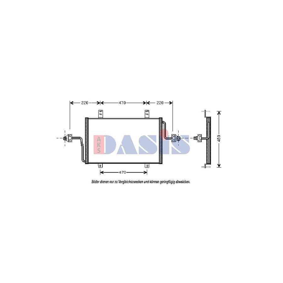 AKS Dasis 182450N Air Conditioning Condenser
