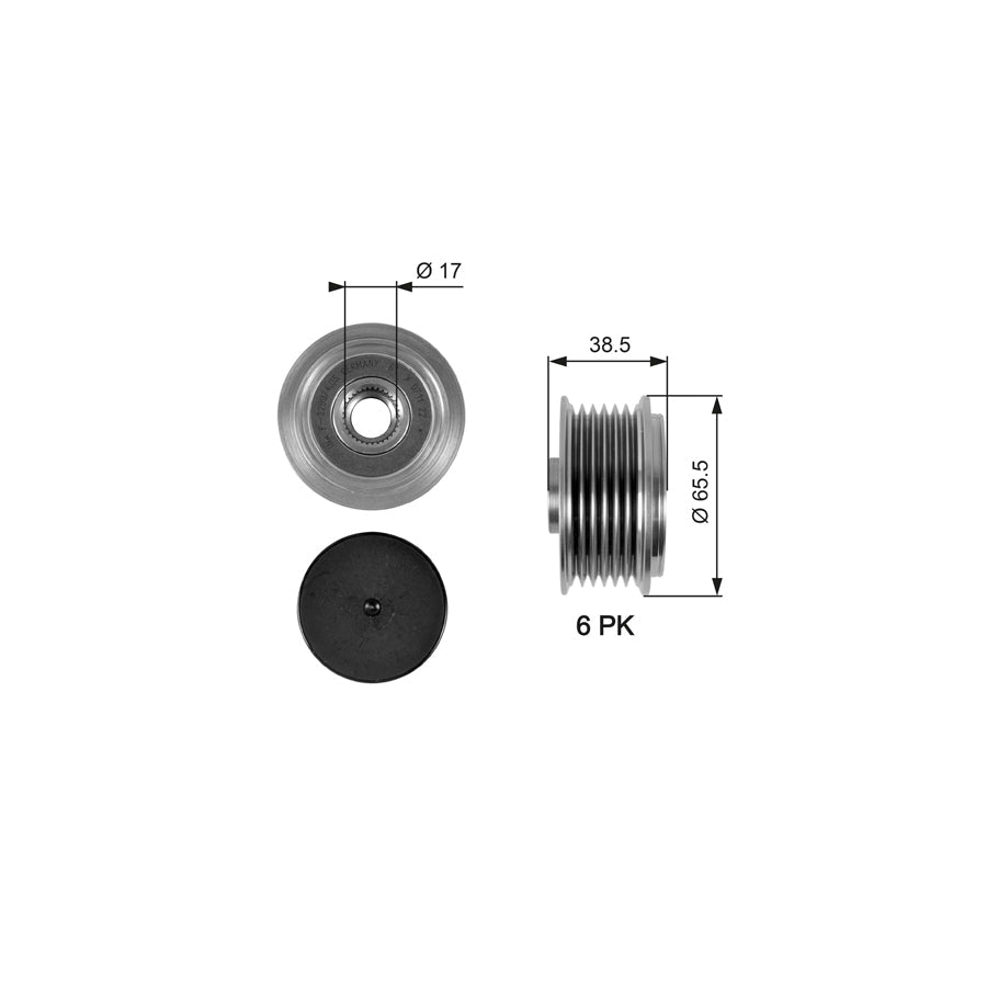 Gates OAP7085 Alternator Freewheel Clutch