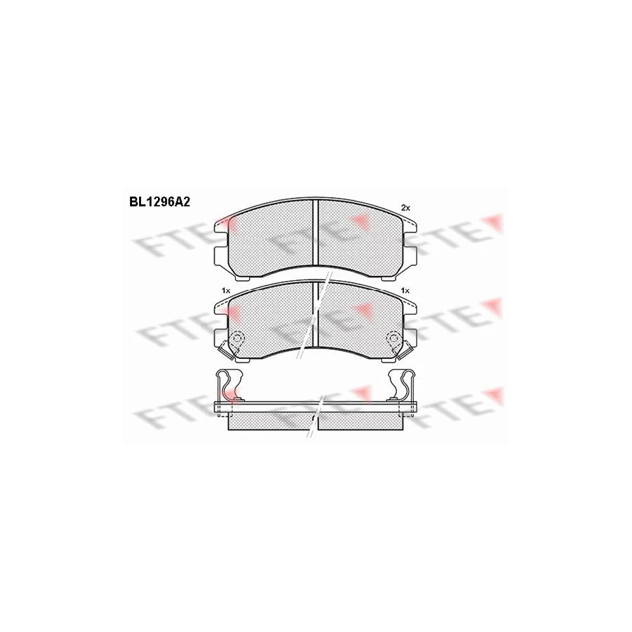 FTE Bl1296A2 Brake Pad Set