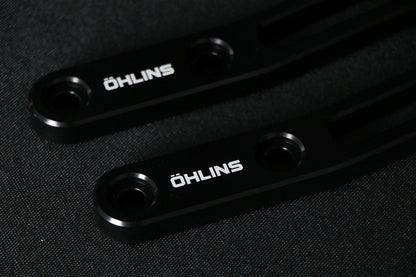 Ohlins Motorcycle USA Ohlins 14-26 Harley FL Touring STX 36 Twin Blackline 12in Blk Reservoir Shocks - Heavy Duty Springs