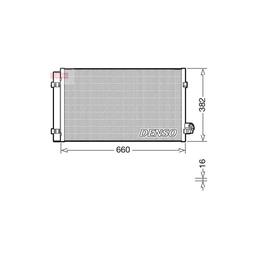 DENSO DCN05107 Air Conditioning Condenser