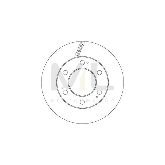 TRW DF6882 Brake Disc for SSANGYONG Rexton / Rexton II (GAB) Vented, Painted | ML Performance Car Parts