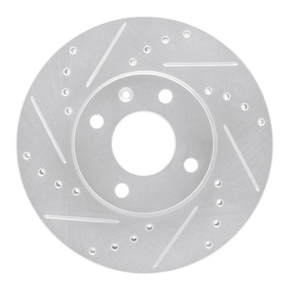 R1 Concepts R1 16-22 Chevrolet SPARK (USA/Canada) Front Left Drilled & Slotted Silver Brake Rotor