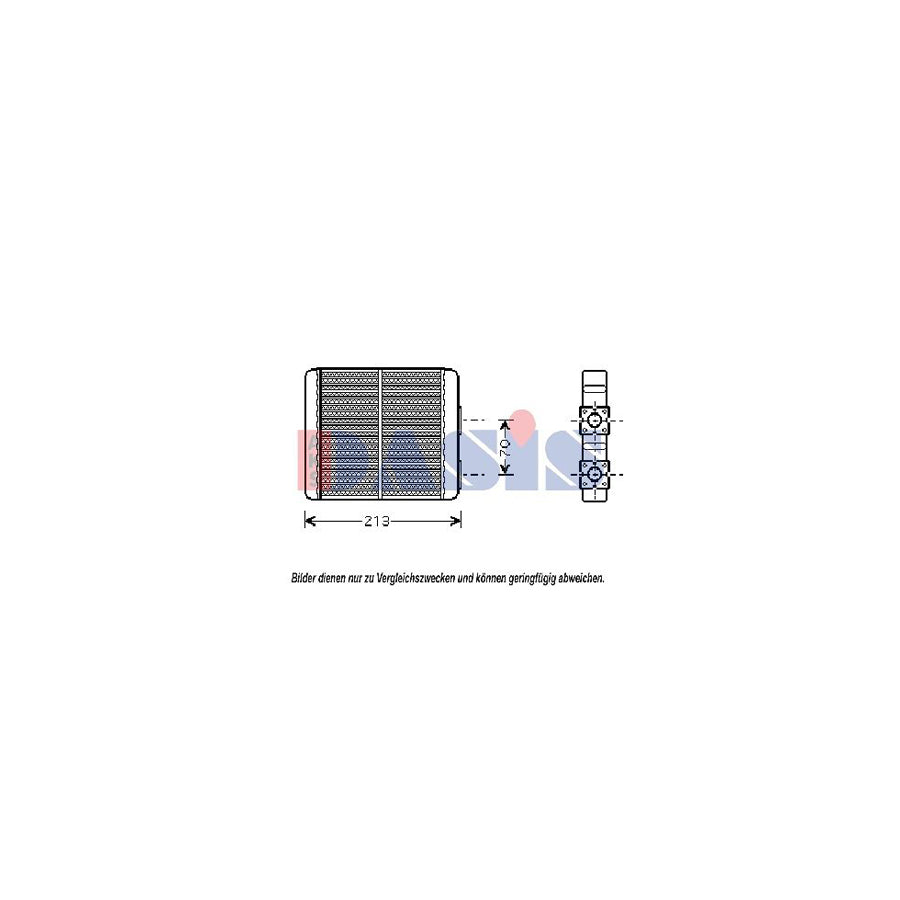 AKS Dasis 076001N Heater Matrix