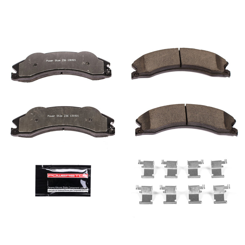 PowerStop Power Stop 2011 Chevrolet Silverado 2500 HD Front or Rear Z36 Truck & Tow Brake Pads w/Hardware