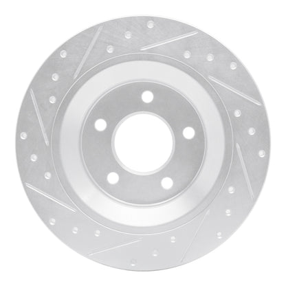 R1 Concepts R1 06-15 Mazda 5 Rear Right Drilled & Slotted Silver Brake Rotor