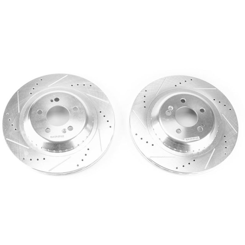 PowerStop Power Stop 2017 Mercedes-Benz Maybach S550 Rear Evolution Drilled & Slotted Rotors - Pair