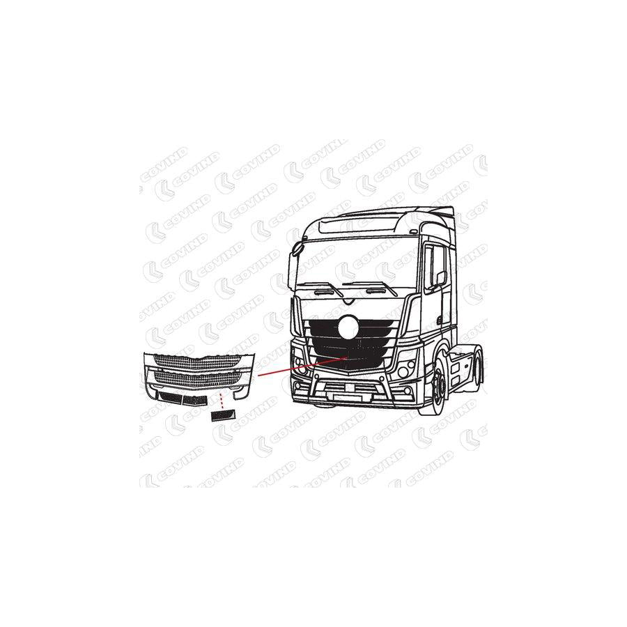 Covind 960/124 Radiator Grille
