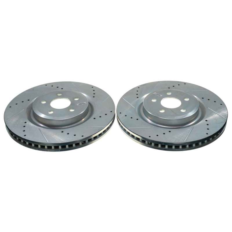 PowerStop Power Stop 19-22 Ford Edge Front Evolution Drilled & Slotted Rotor (Pair)