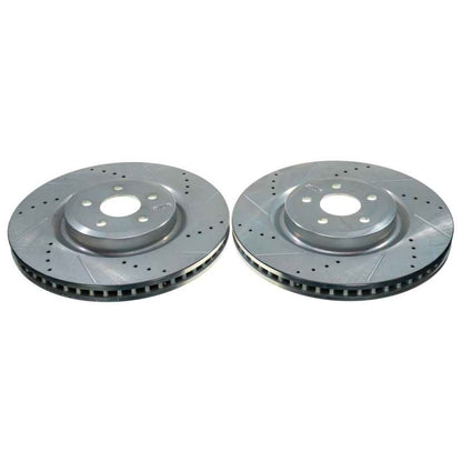 PowerStop Power Stop 19-22 Ford Edge Front Evolution Drilled & Slotted Rotor (Pair)